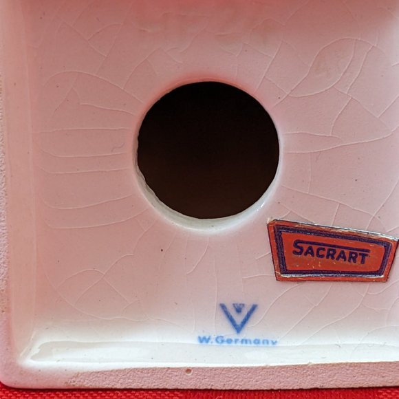 Vintage 1956, White Goebel Sacrart Statue of St. Joseph, The Carpenter 7.5" Tall - Picture 8 of 10